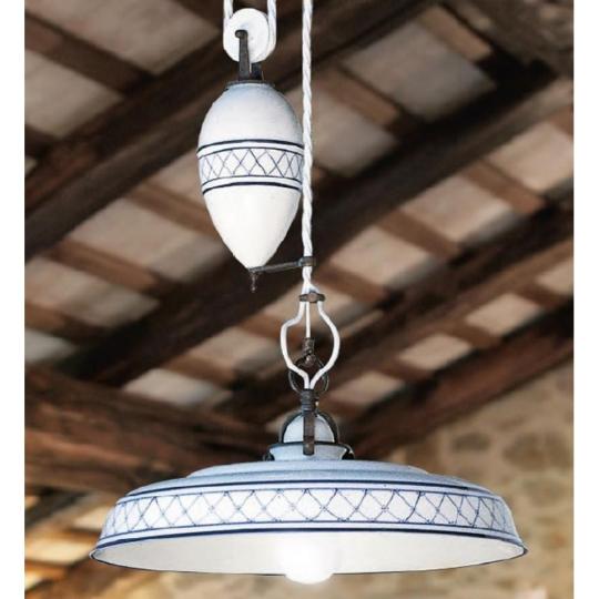 belteri klasszikus egyedi aldo bernardi vilagitas kezzel festett feher mediterran mennyezeti lampa keramia.jpg